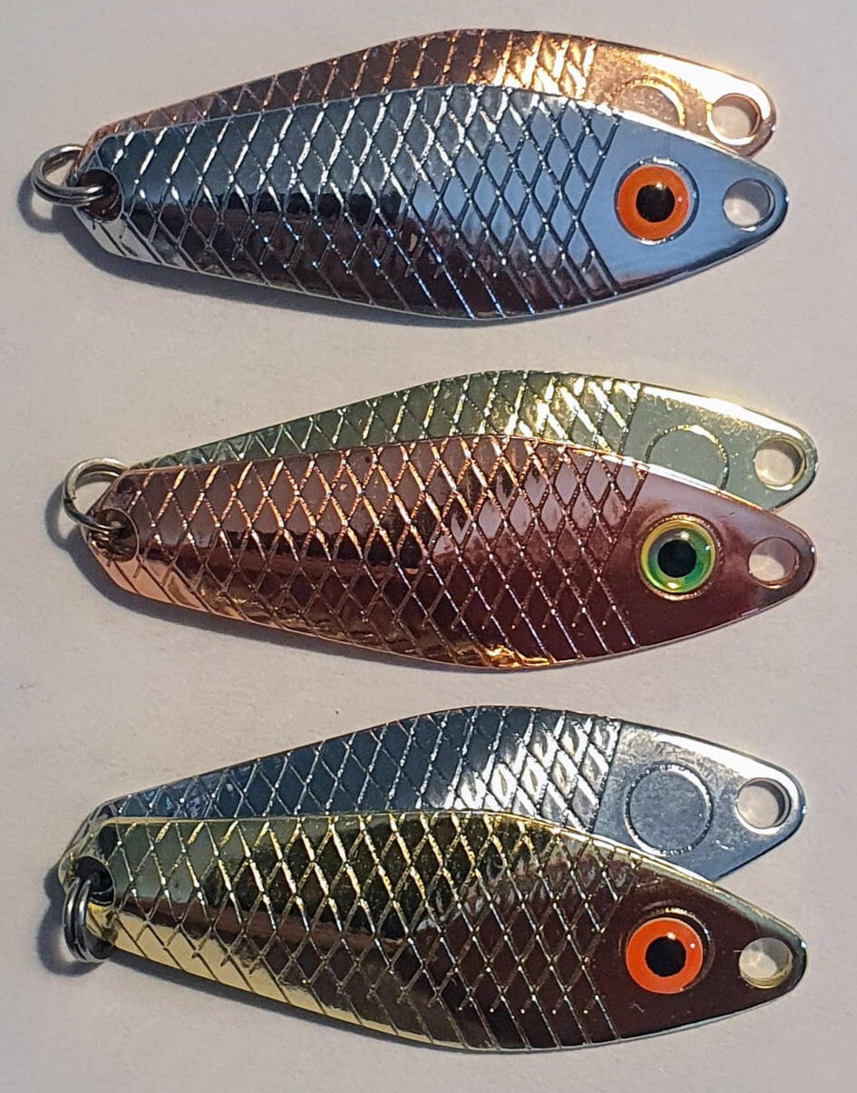 Cuiller ondulante truite saumon Cuiller ondulante Gemini Lures double tôle Attractant