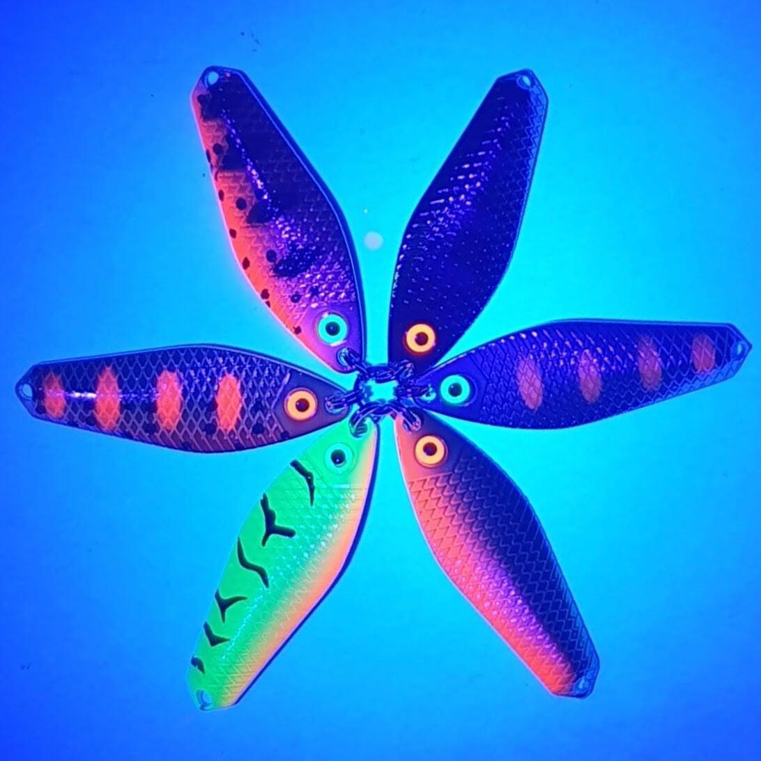 Cuiller ondulante truite saumon Cuiller ondulante Gemini Lures double tôle Attractant