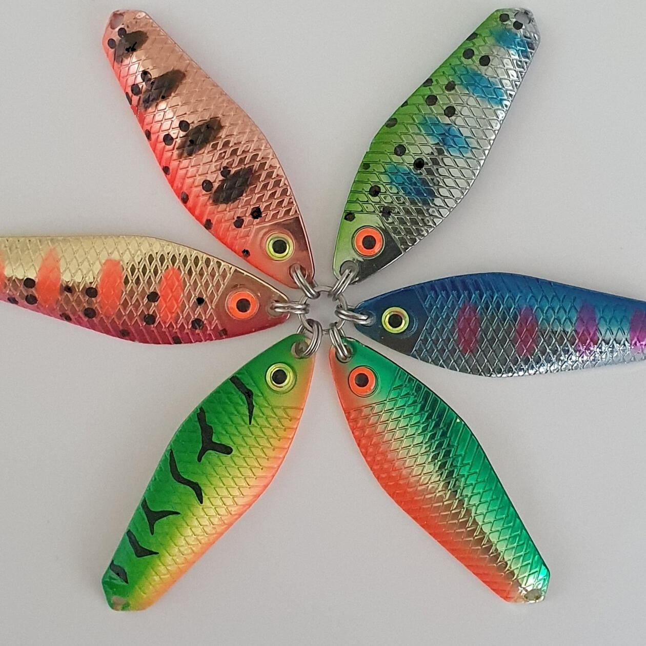 Cuiller ondulante truite saumon Cuiller ondulante Gemini Lures double tôle Attractant