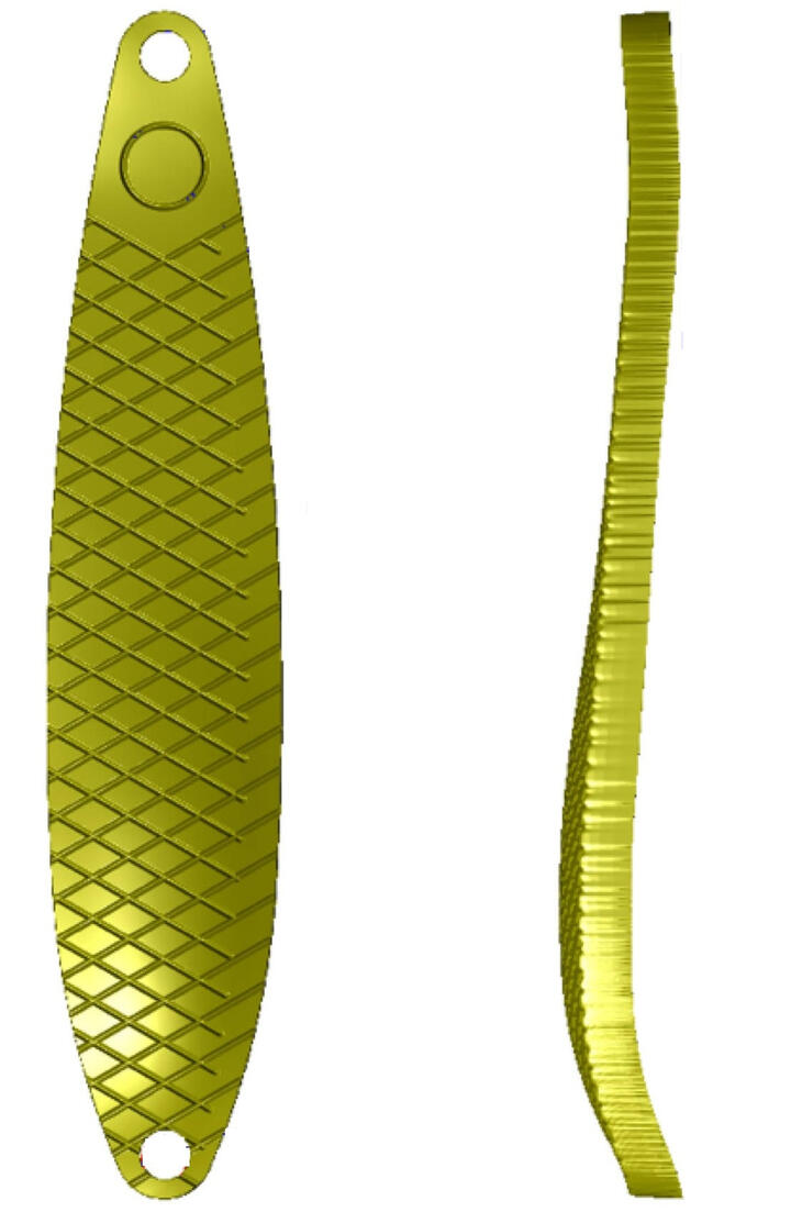 Cuiller ondulante Gemini Lures double tôle Attractant